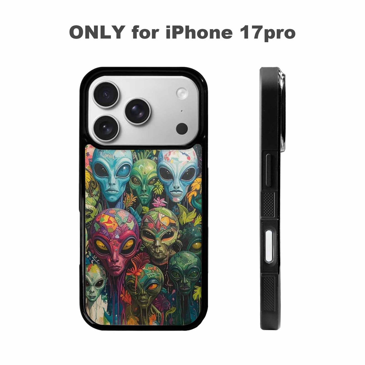 iPhone 17 Pro Case — Aliens Pattern Hundreds Of Sma Alien, Custom Phone Case