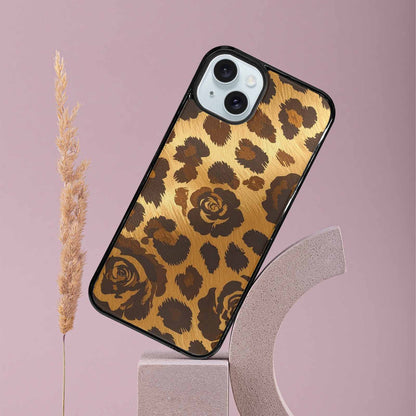 iPhone 15 Plus Case — Classic Leopard Print Warm Golden Tan, Original Design Phone Case