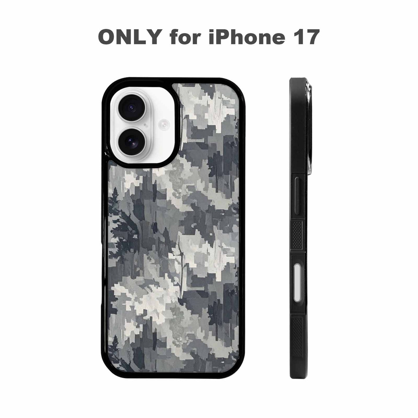 iPhone 17 Case — Small Military Camouflage Blotch Camo, Personalized Phone Case