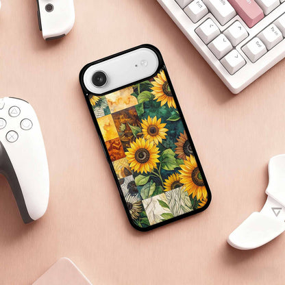 iPhone 17 Air Case — Small Sunflower Pattern Randomly Varying Floral, Unique Phone Case Design