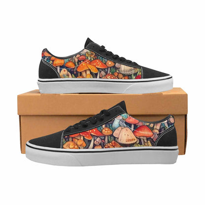 WOMEN'S Mushrooms (general) Mushrooms Pa Lace-Up Canvas Dreamcore Custom Shoes