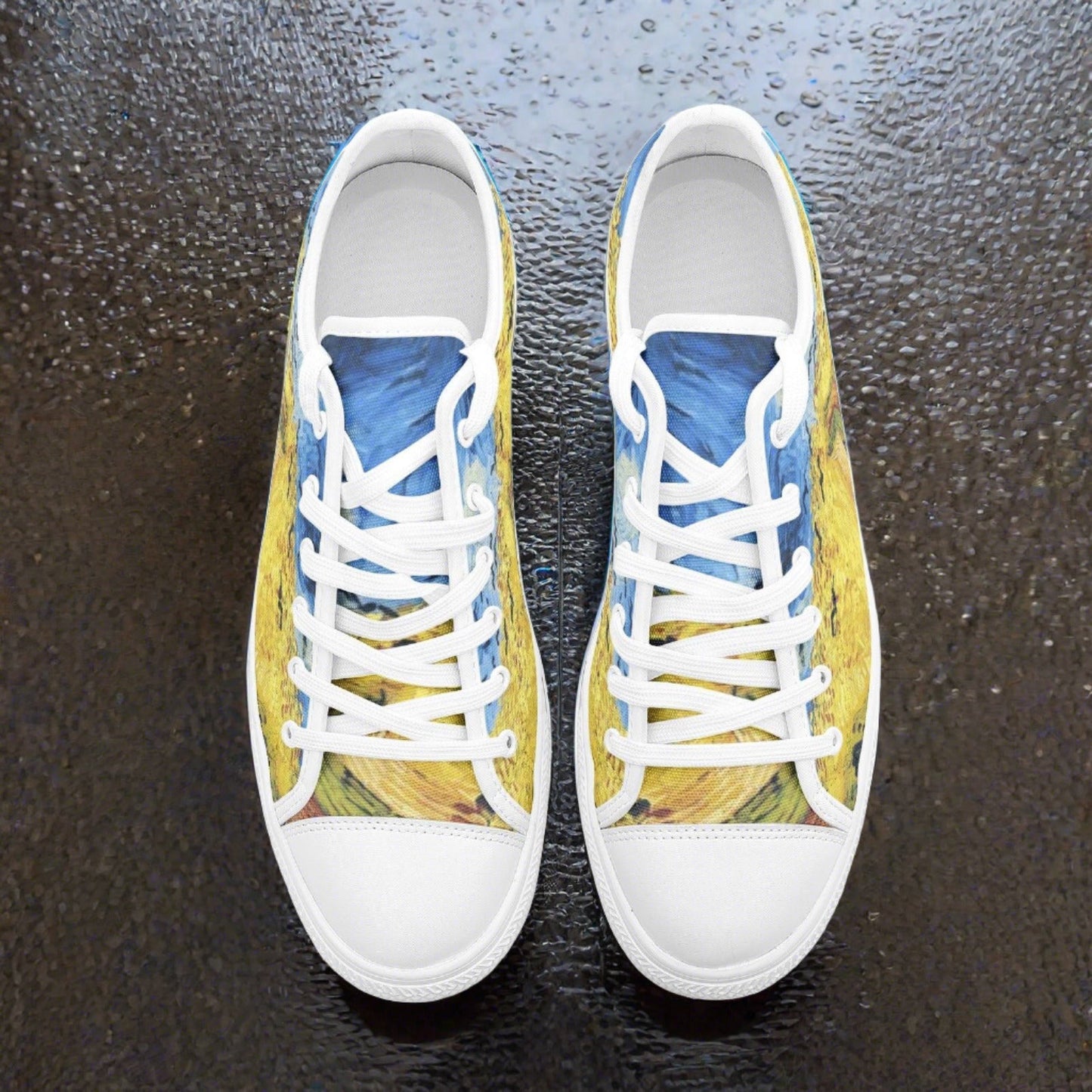 Celtic Amber Gold Wearable Bold Art - Freaky Shoes | Custom Art Sneakers