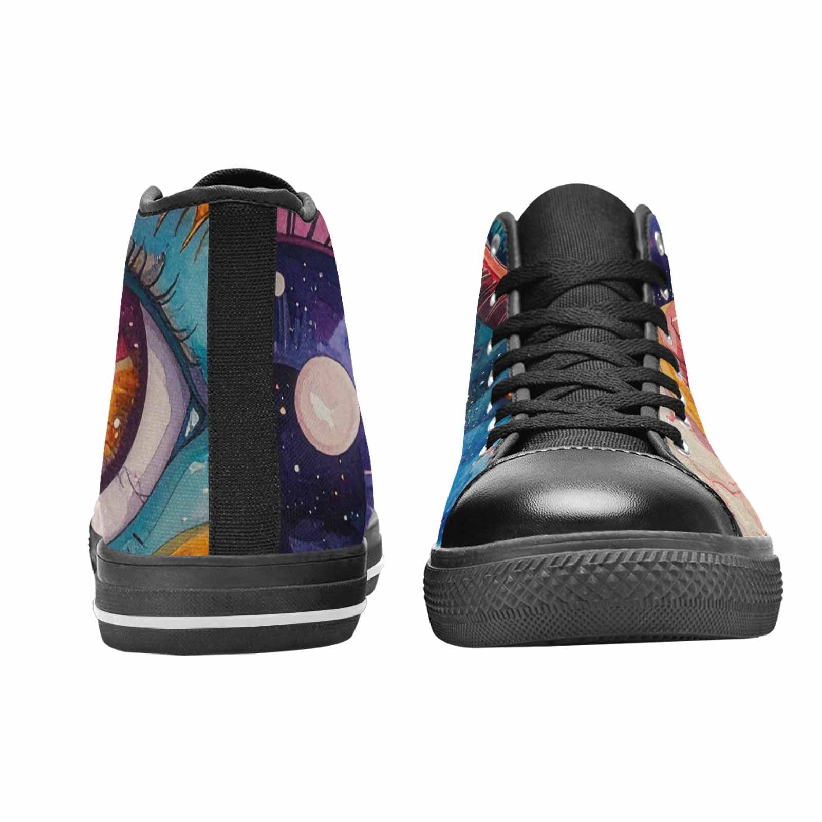 MEN'S Cartoon Eyeballs Galaxy High Top Canvas Dreamcore Sneakers