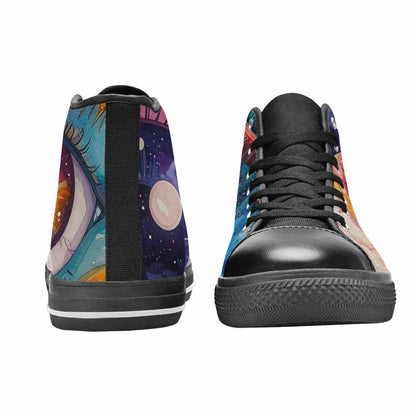 MEN'S Cartoon Eyeballs Galaxy High Top Canvas Dreamcore Sneakers