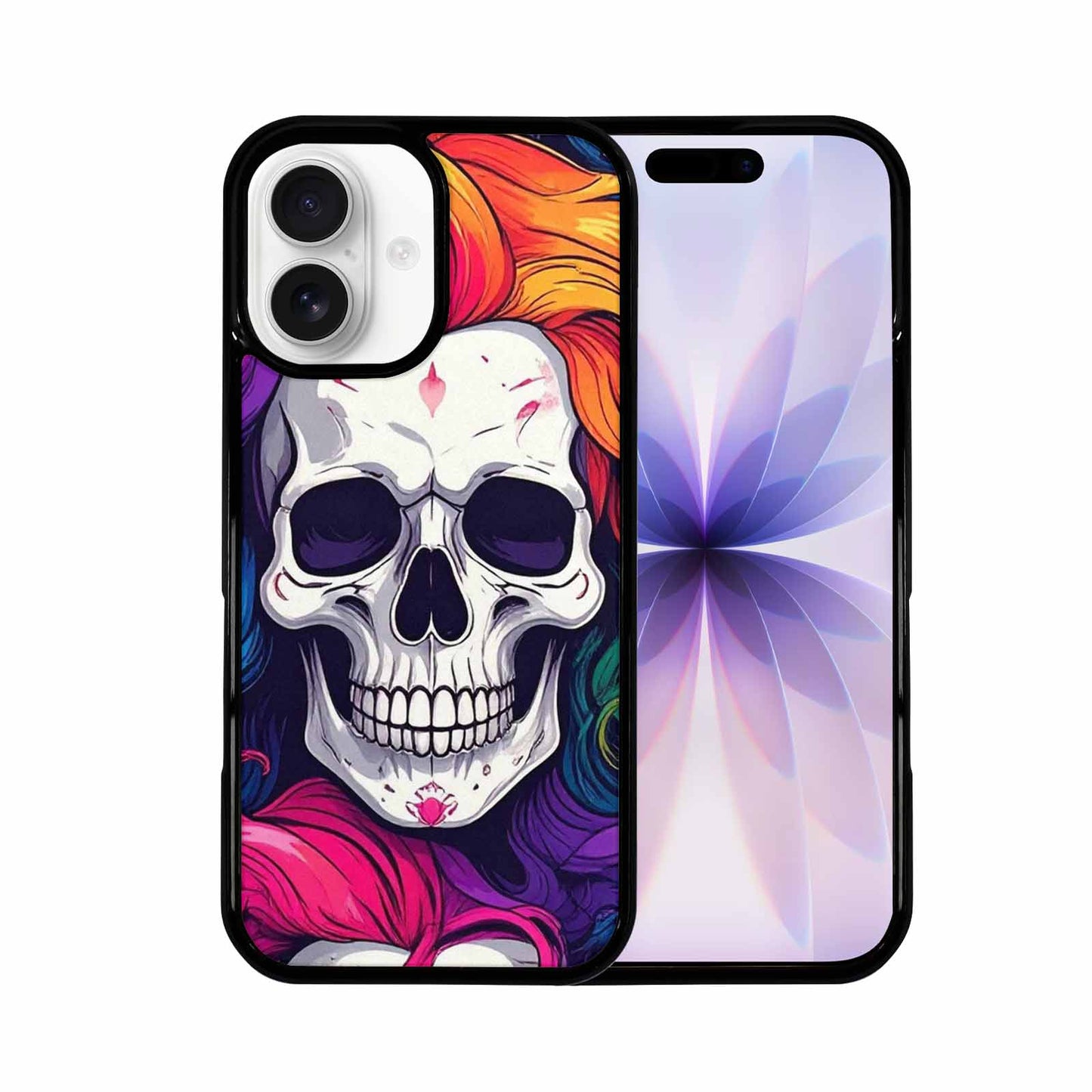 iPhone 17 Case — Pride Flag Skulls Seamless Gothic Skulls, Original Design Phone Case
