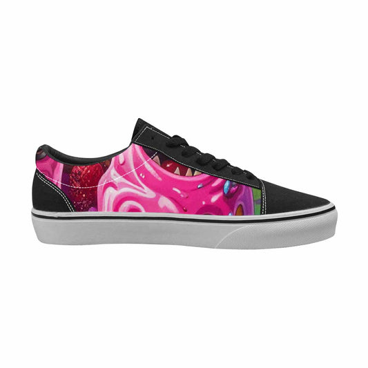 WOMEN'S Melting Icecream Monster Cherry Canvas Lace-Up Neon Fantasy Shoes
