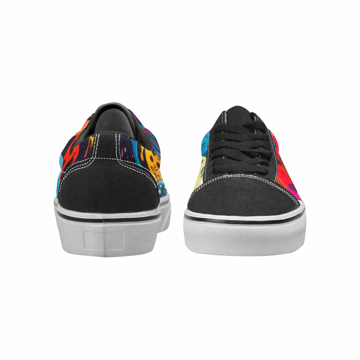 WOMEN'S Melting Aliens Lace-Up Canvas Neon Fantasy Custom Shoes