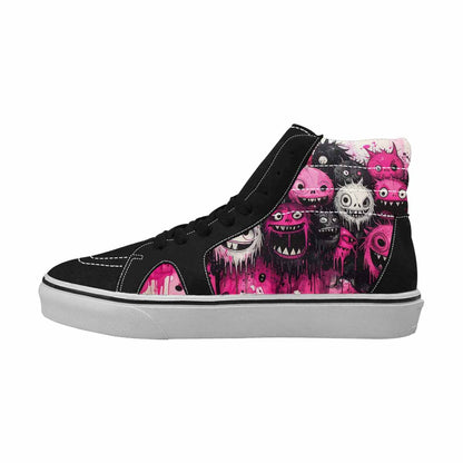 MEN'S Monsters (general) High Top Canvas Cottagecore Custom Sneakers
