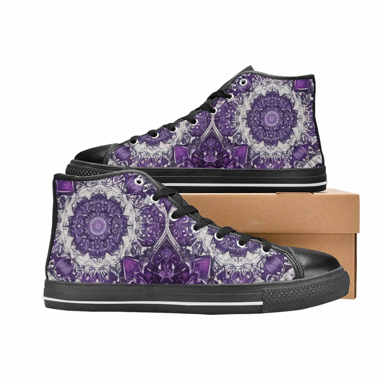 MEN'S Mandala High Top Canvas Grunge Custom Shoes
