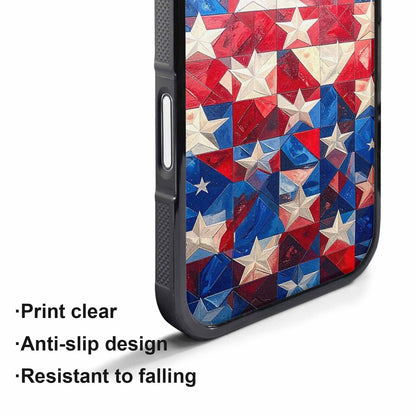 iPhone 17 Pro Max Case — Small American Flag Stars Galaxy Space, Original Design Phone Case