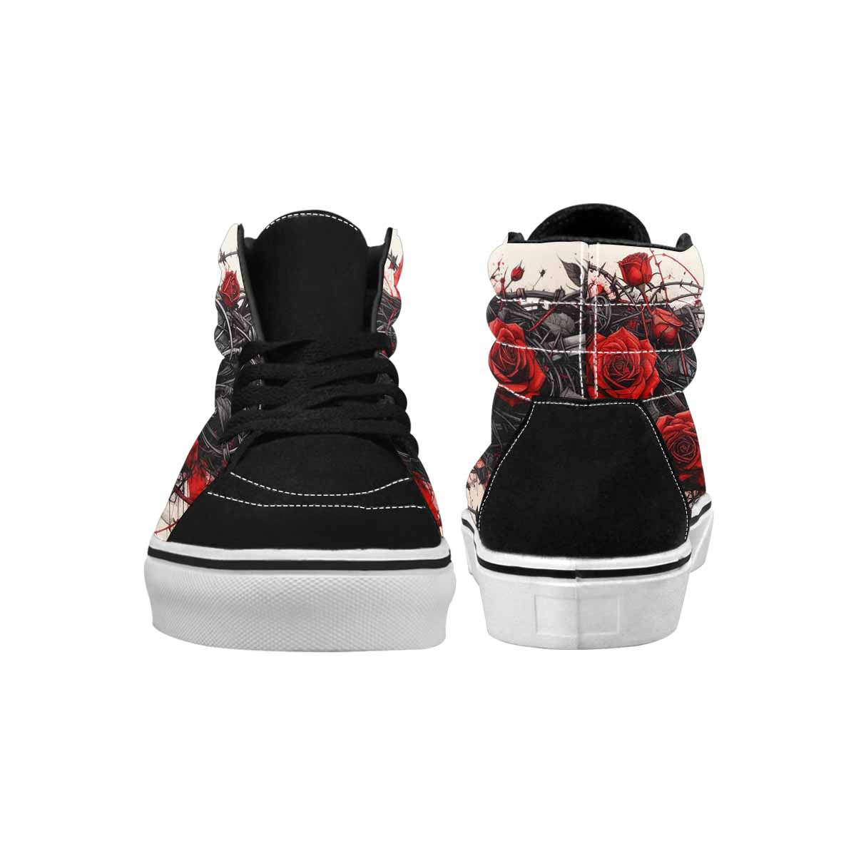 MEN'S Barbed Wire Coil High Top Canvas Dreamcore Custom Shoes