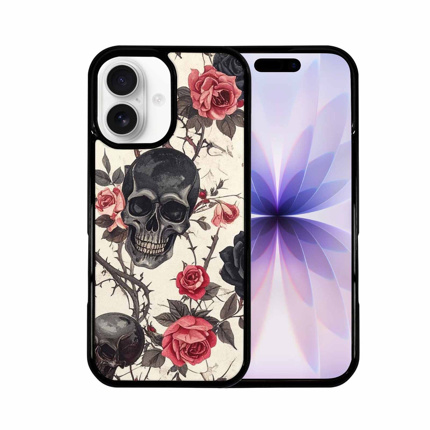 iPhone 17 Case — Skulls Roses And Skulls Gothic Skulls, Custom Designed Case Cover