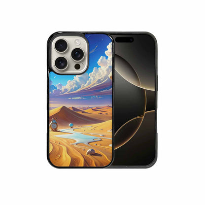 iPhone 16 Pro Case — Surrealist Desert Dreamscape Custom Personalized Phone, Personalized Phone Case