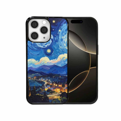iPhone 15 Pro Max Case — Starry Night Van Gogh Paint Art, Personalized Phone Case