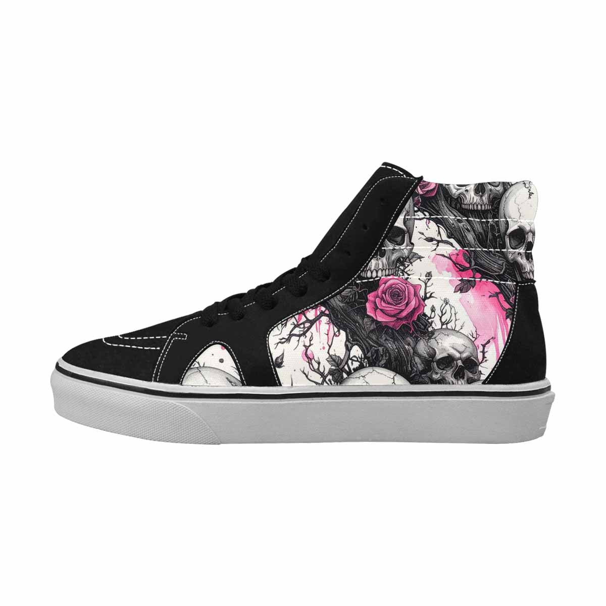 MEN'S Skull Roses High Top Canvas Surreal Shoes