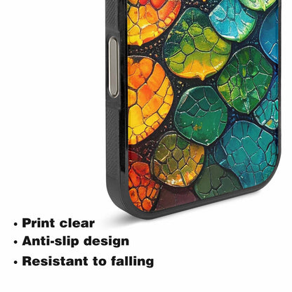 iPhone 16 Pro Max Case — Reptile Scale Full Color Vibrant Reptile, Unique Phone Case Design