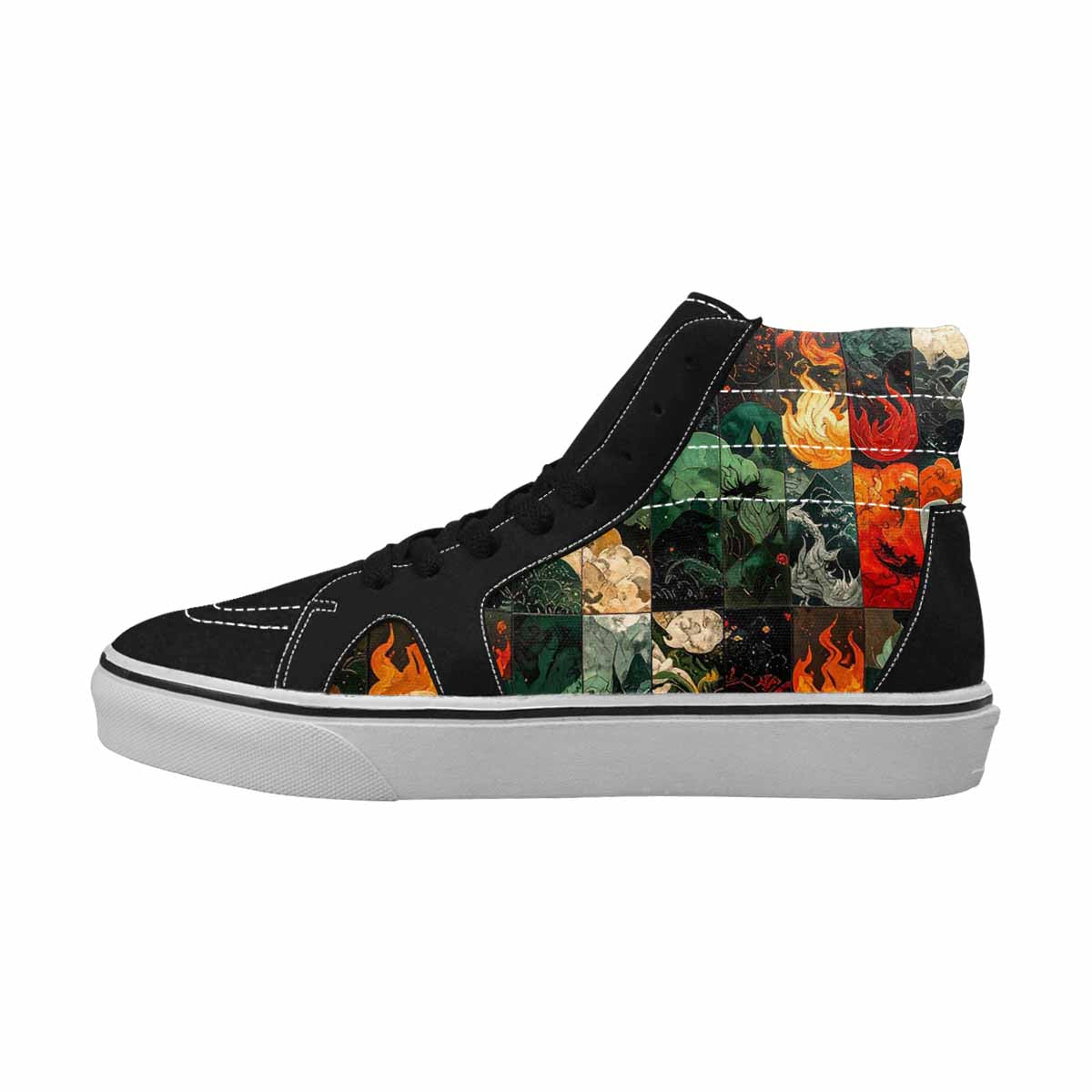 WOMEN'S Dragon Scale Fantasy High Top Canvas Aesthetic Custom Sneakers