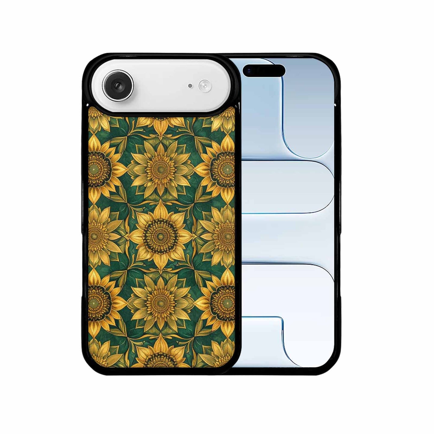iPhone 17 Air Case — Sunflower Mandala Kaleidoscope Floral, Custom Print Case Cover