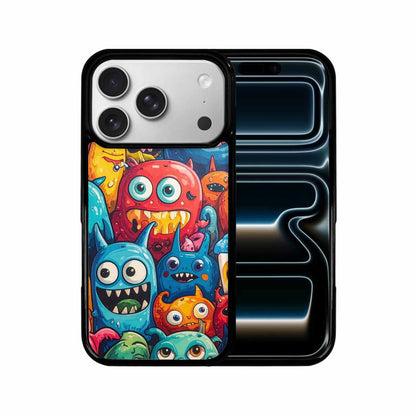 iPhone 17 Pro Case — Small Cartoon Monster Character Pattern Cartoon, Unique Phone Case Design