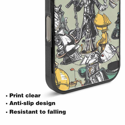 iPhone 15 Pro Case — Noir Spy Silhouette Pen Ink Noir, Custom Art Phone Cover
