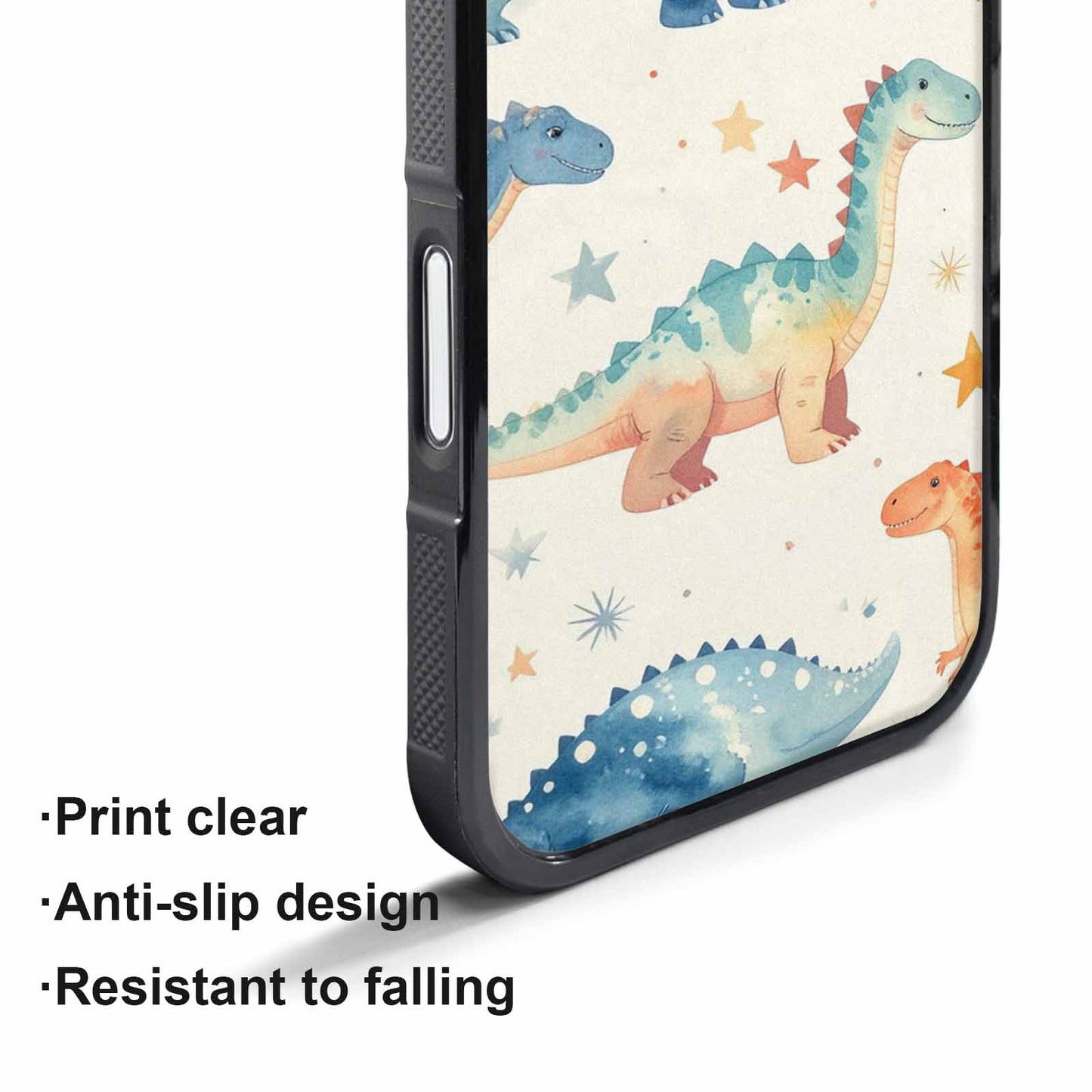 iPhone 17 Pro Max Case — Retro Dinosaurs Star Galaxy Space, Custom Phone Case