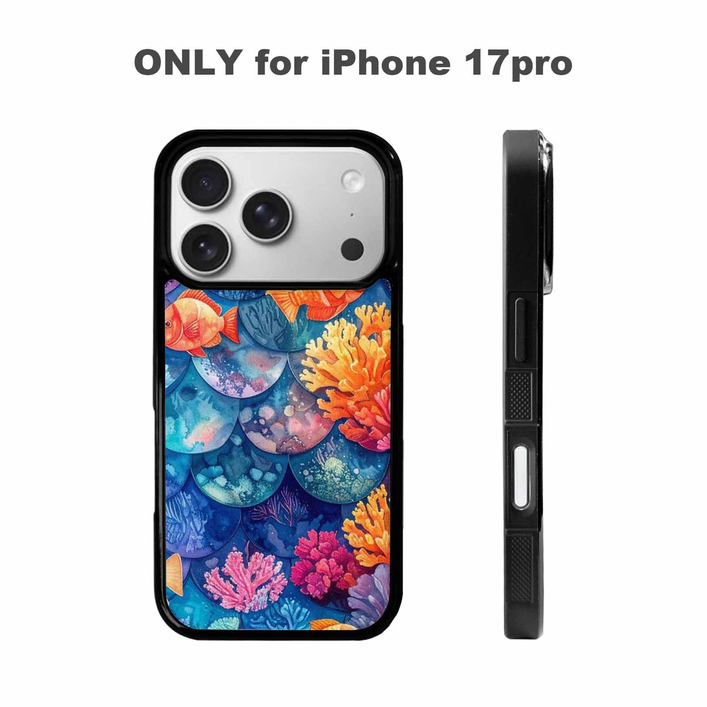 iPhone 17 Pro Case — Small Fish Scale And Coral Original, Custom Print Case Cover