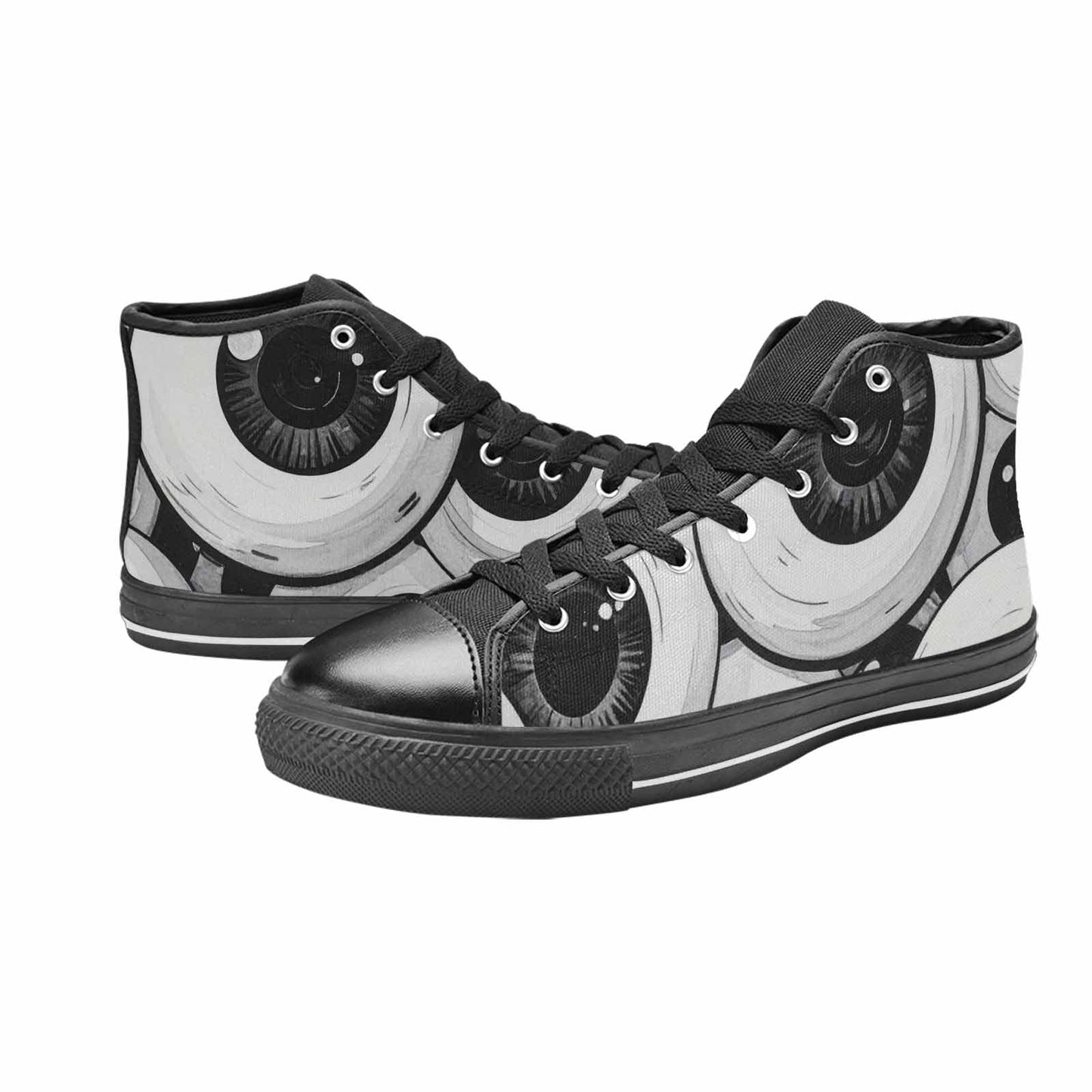 MEN'S Googly Cartoon Eyeballs High Top Canvas Vivid Custom Shoes