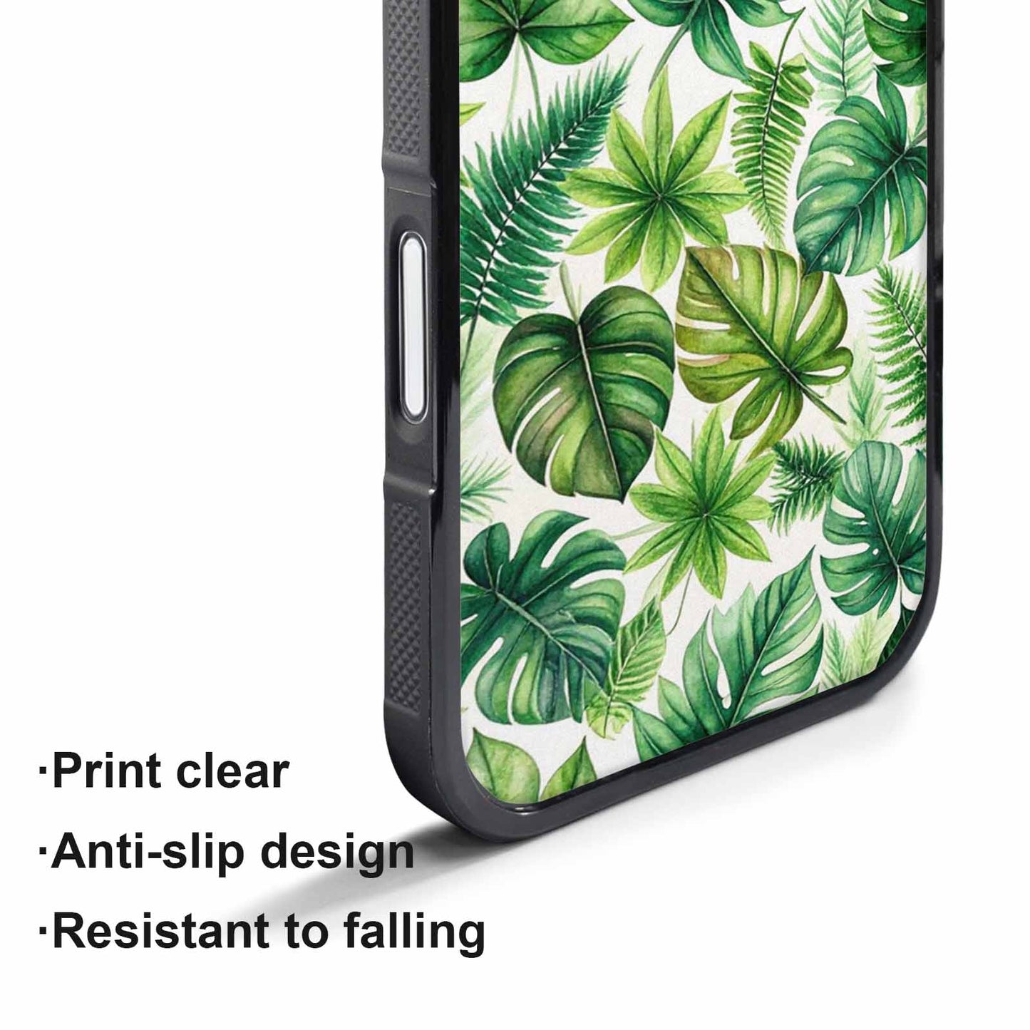 iPhone 17 Pro Case — Small Seven Point Palmate Leaf Floral, Custom Printed Phone Case