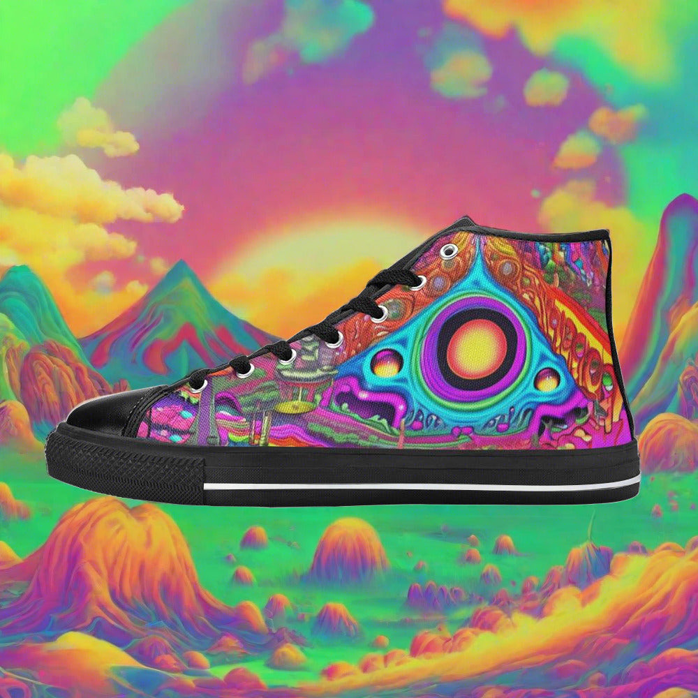 Dragon Vivid Multicolor Vivid Bold Art - Freaky Shoes