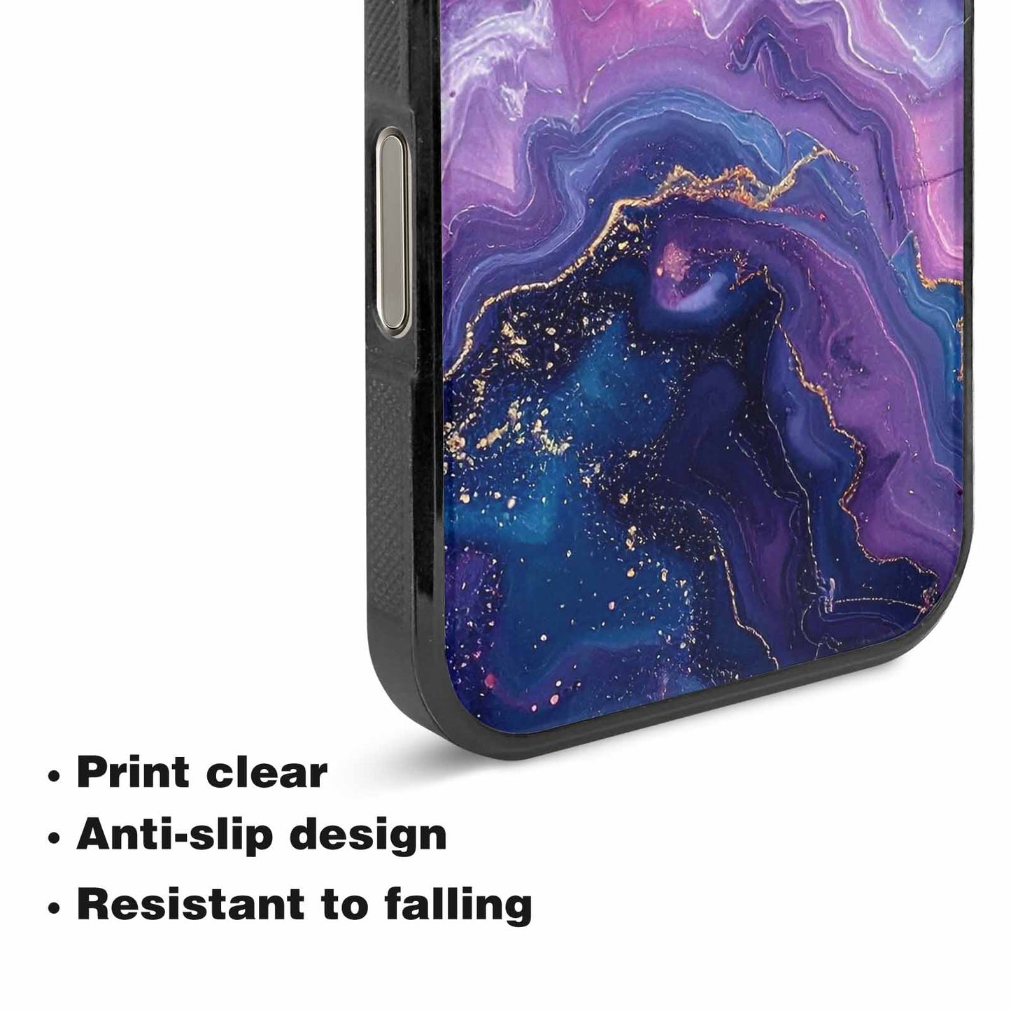 iPhone 16 Pro Max Case — Marble Galaxy, Unique Phone Case Design