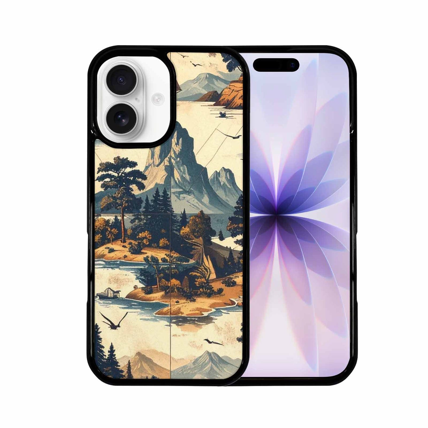iPhone 17 Case — Vintage Travel Artwork Pattern Retro Vintage, Custom Made Phone Cover