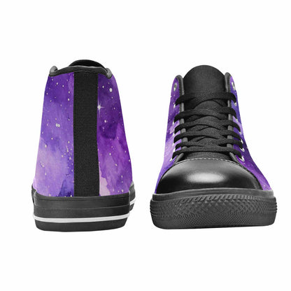 MEN'S Galaxy Art - High Top Canvas Grunge Custom Shoes