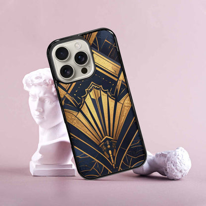 iPhone 16 Pro Case — Art Deco Illustration Pattern, Customized Protective Case