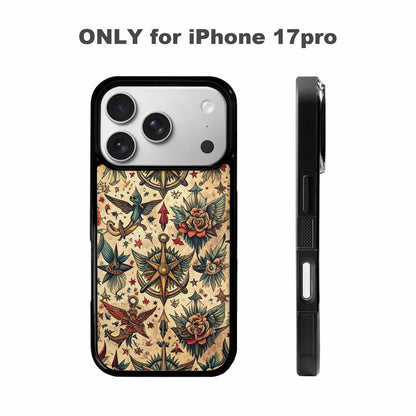 iPhone 17 Pro Case — Small Old School Tattoo Flash Original, Original Design Phone Case
