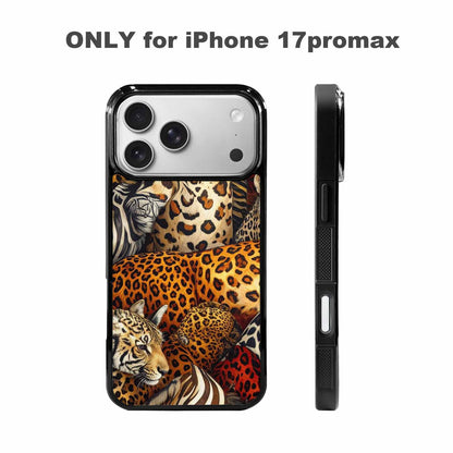 iPhone 17 Pro Max Case — Small Animal Print Pattern, Animal Print, Custom Printed Phone Case