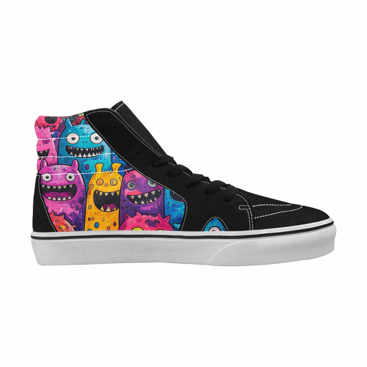 MEN'S Goofy Cartoon Monster High Top Canvas Cottagecore Sneakers