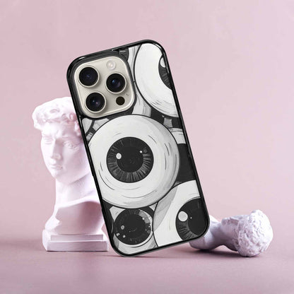 iPhone 16 Pro Case — Googly Cartoon Eyeballs, Custom Printed Phone Case