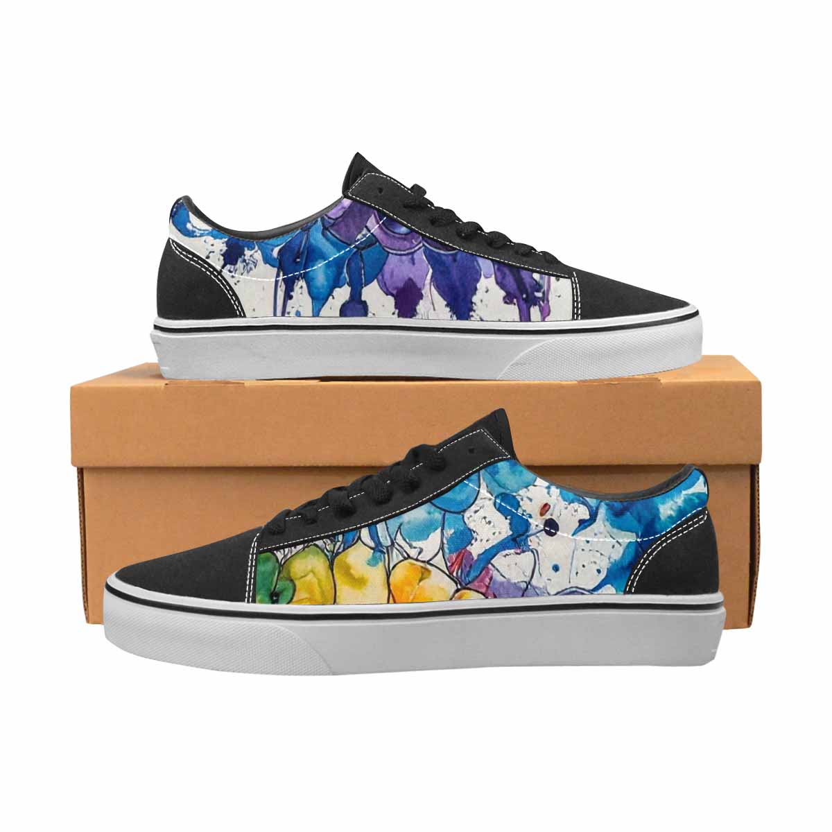 WOMEN'S Tie Lace-Up Canvas Neon Fantasy Shoes