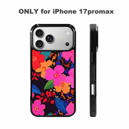iPhone 17 Pro Max Case — Leopard Print Floral Seamless Animal Print, Custom Printed Phone Case