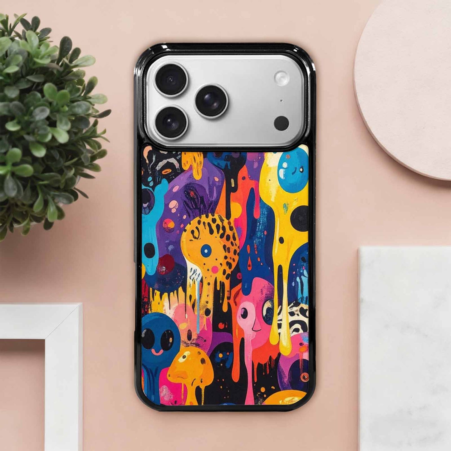 iPhone 17 Pro Max Case — Melting Aliens Pattern Alien Scifi, Personalized Phone Case