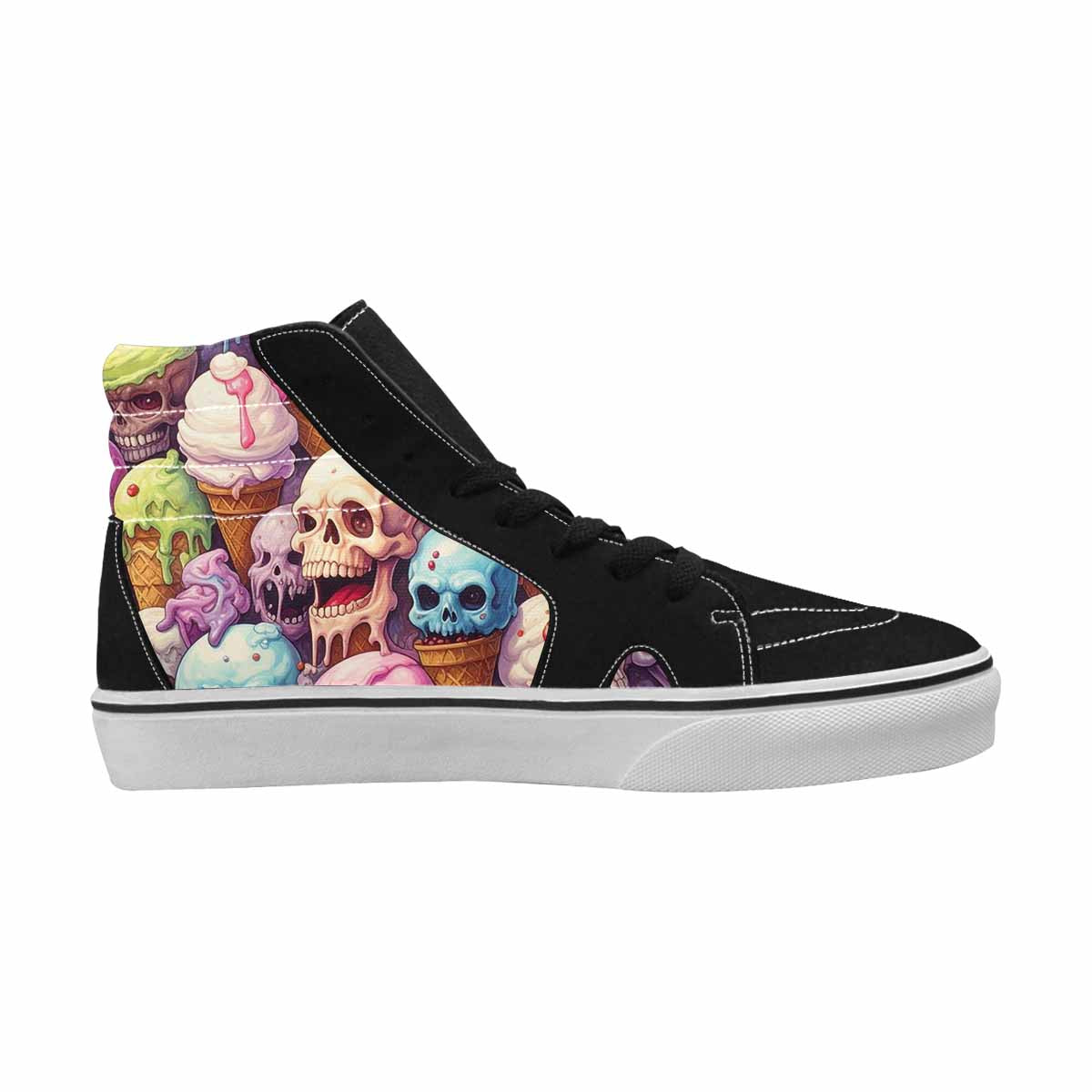 MEN'S Ice Cream Monsters  High Top Canvas Aesthetic Custom Shoes