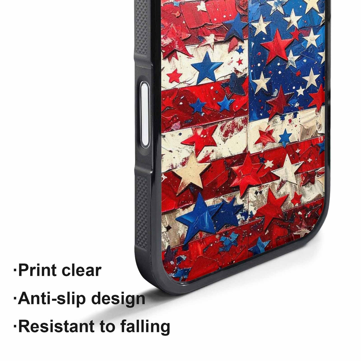 iPhone 17 Pro Max Case — Patriotic Stars And Stripes Galaxy Space, Custom Print Case Cover