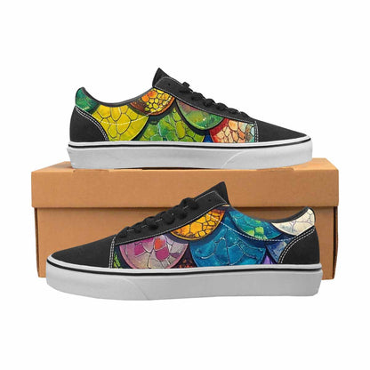 WOMEN'S Reptile Scale Lace-Up Canvas Y2K Custom Shoes
