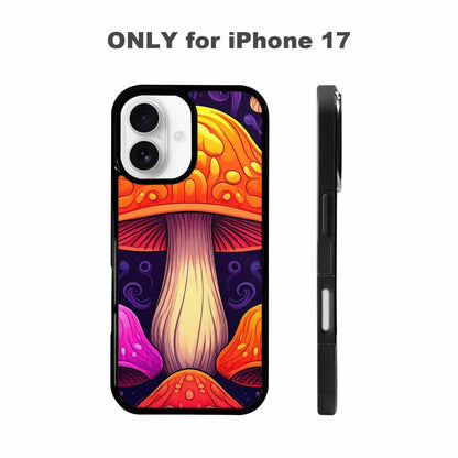 iPhone 17 Case — Psychedelic Mushroom Cartoon Pattern Cartoon Cute, Custom Art Phone Cover