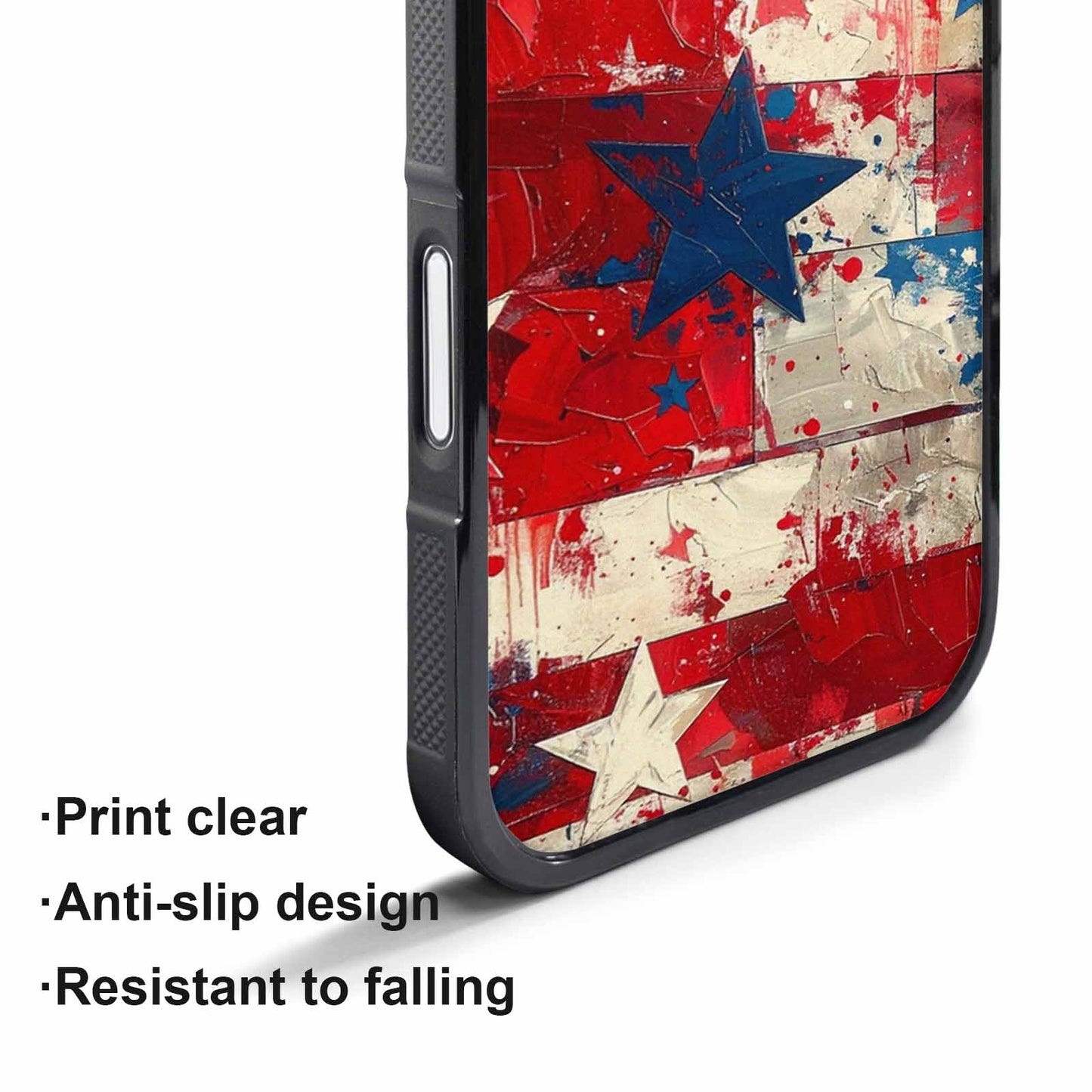 iPhone 17 Pro Case — Patriotic Stars And Stripes American Galaxy, Custom Designed Case Cover