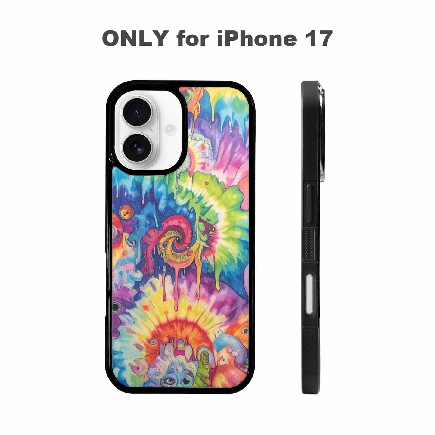 iPhone 17 Case — Aliens Tie Dyemelting Aliens Tie Dye, Custom Made Phone Cover
