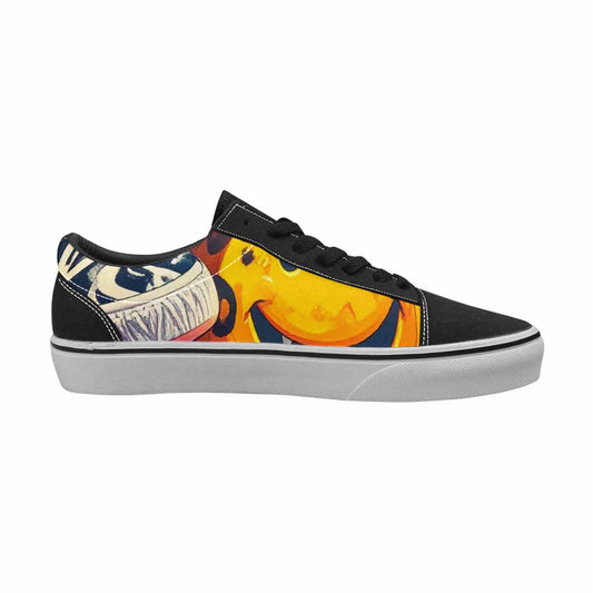 MEN'S Smiley Faces Lace-Up Canvas Cottagecore Sneakers