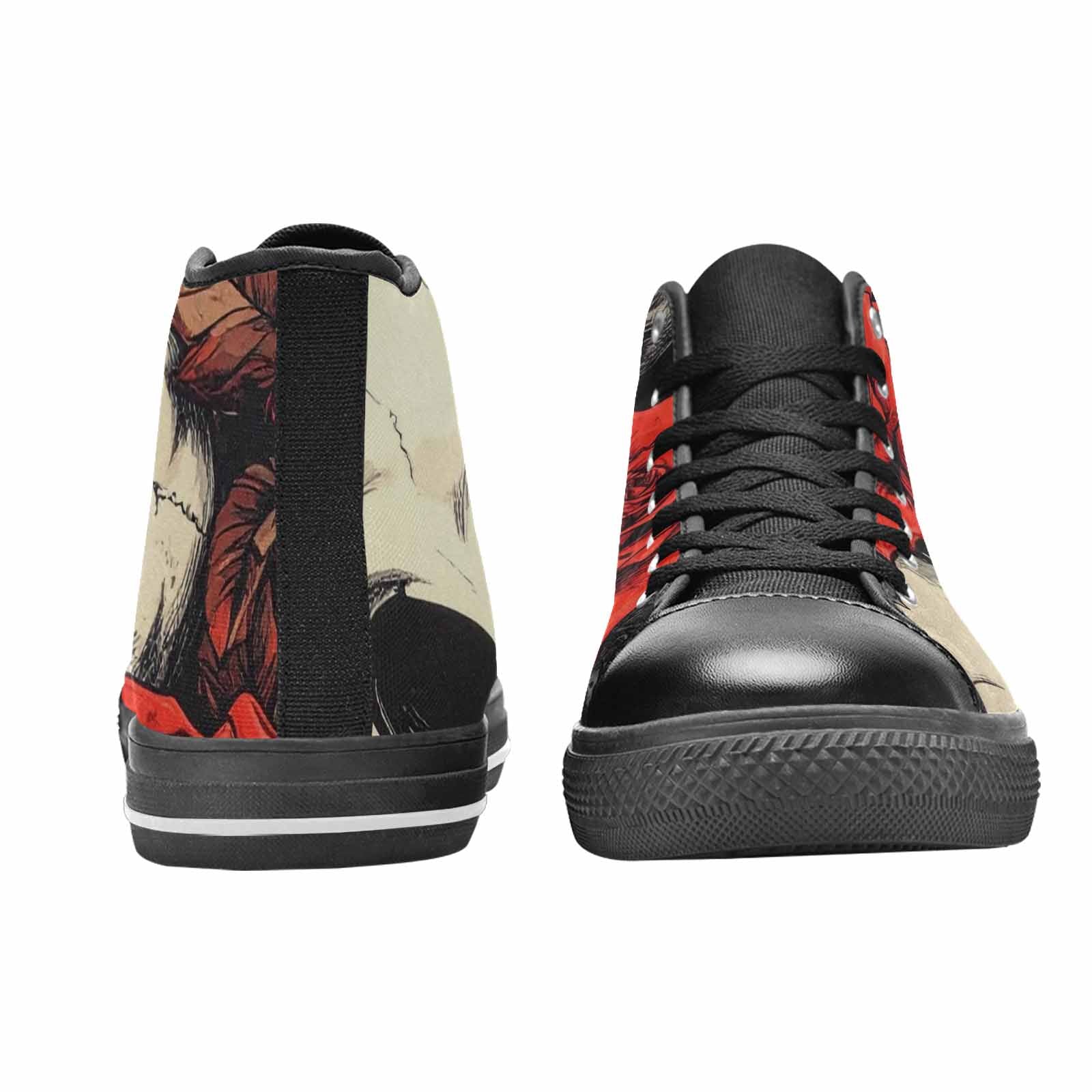 MEN'S Skulls Roses Bold Pen Ink High Top Canvas Y2K Sneakers