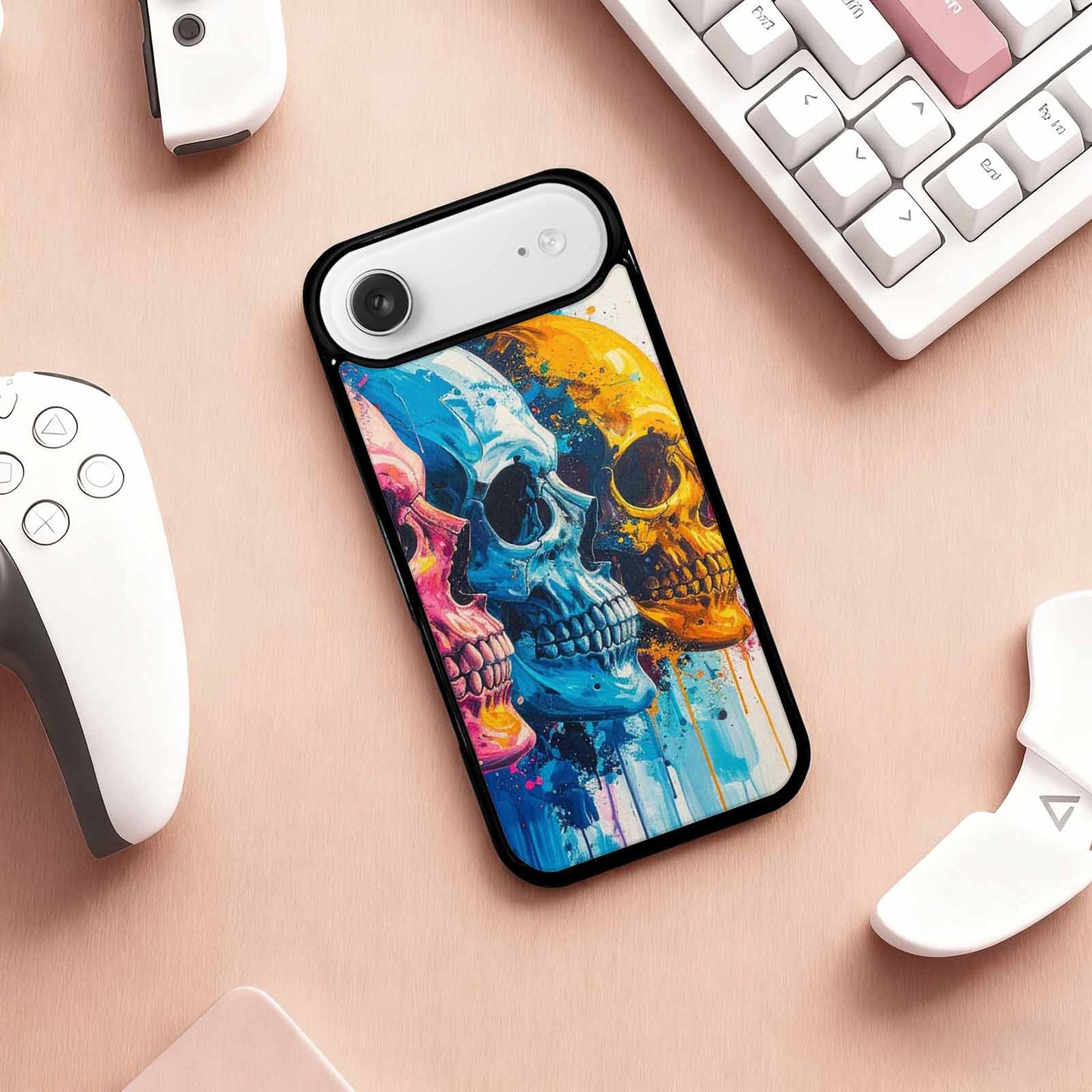 iPhone 17 Air Case — Skull Dark Art Gothic Print Gothic, Unique Phone Case Design