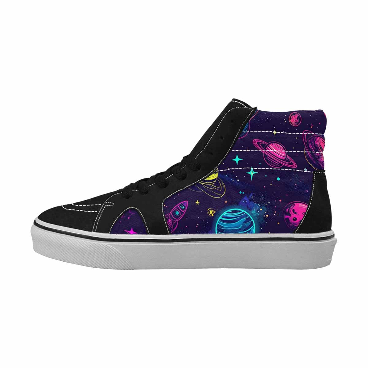 MEN'S Space Galaxy Astronaut High Top Canvas Surreal Shoes